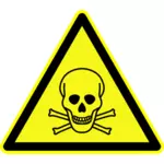 Varoitus myrkylliset materiaalit